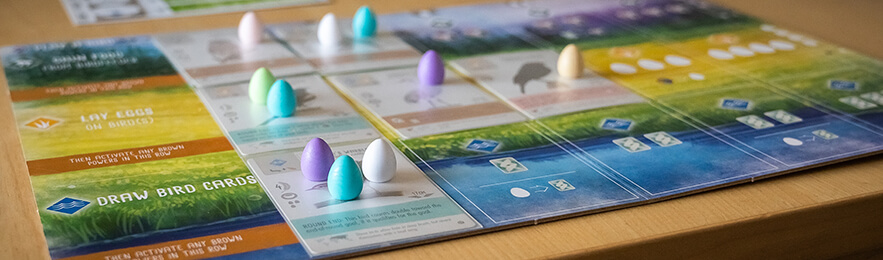 Player board with different egg colors
