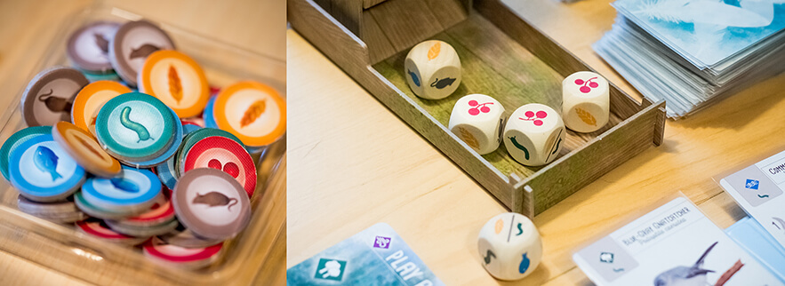 Food tokens and food dice