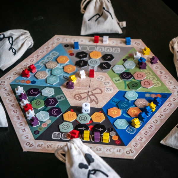 Hexed game board