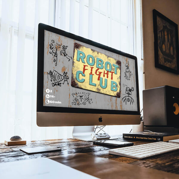 Robot Fight Club kickstarter graphics